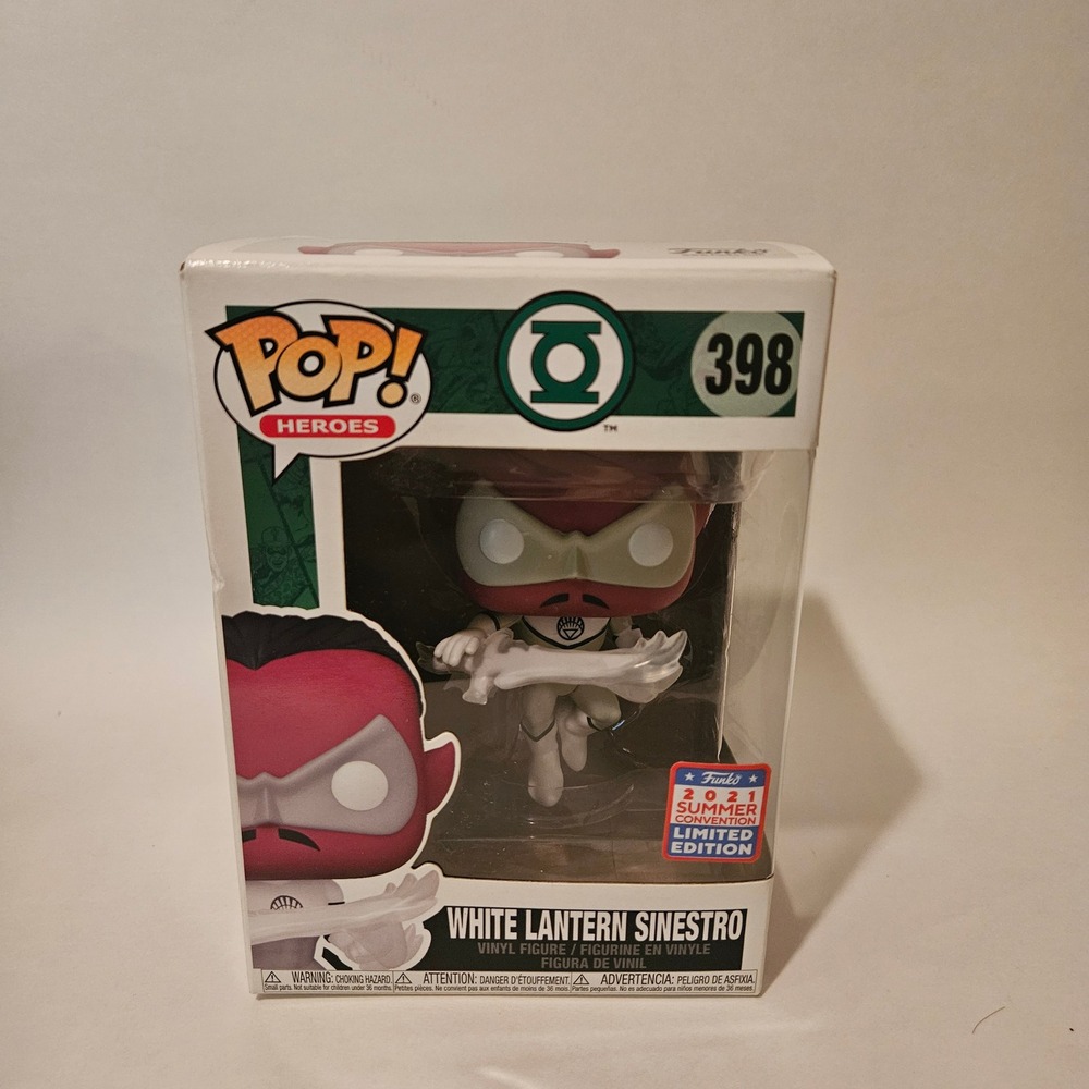 Funko Pop White Lantern Sinestro #398 2021 Summer Convention Limited Edition